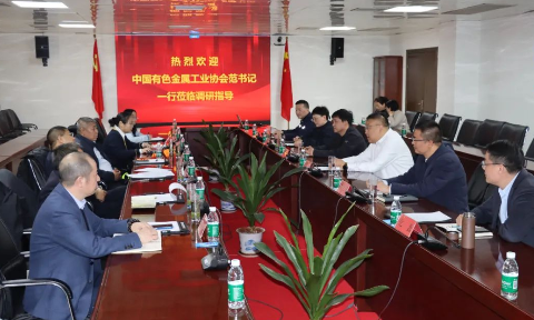 中國有色金屬工業協會黨委副書記范順科一行蒞臨明泰鋁業調研